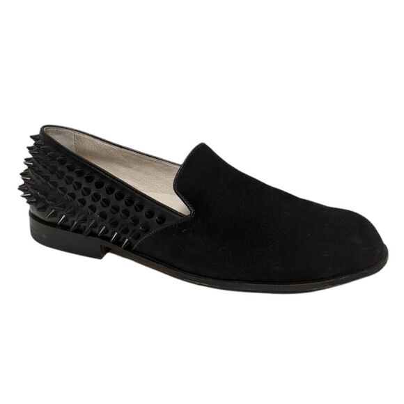OTABO Men's Suede Leather Studded Loafers 10 - Picture 1 of 11